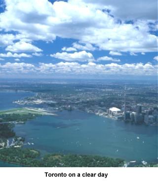 Toronto on a clear day
