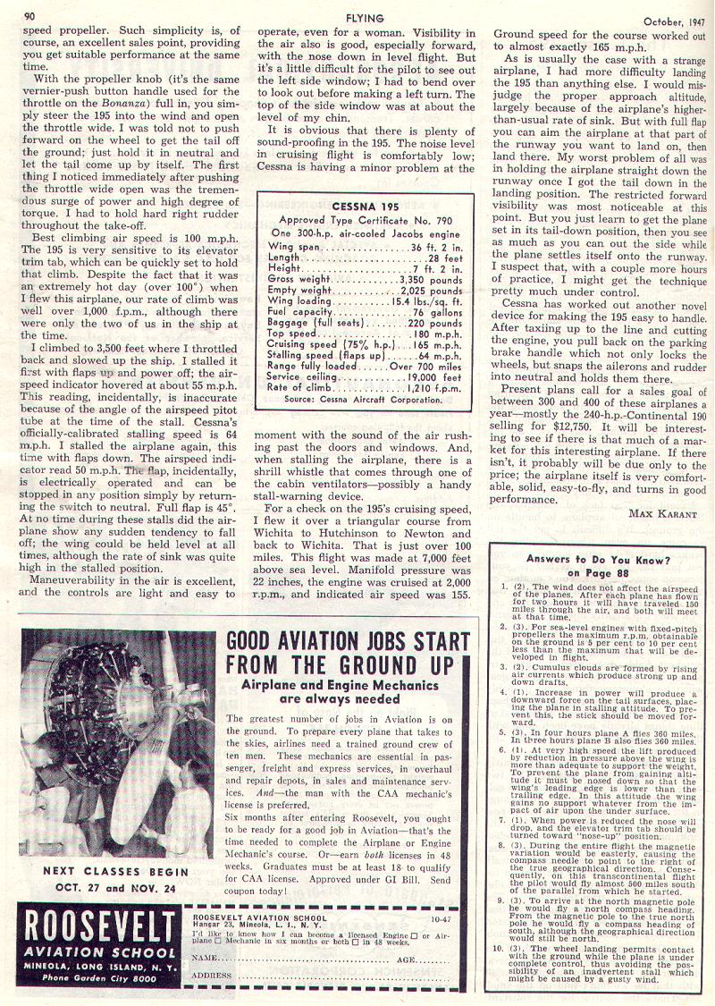 Flying, October 1947, Page 4