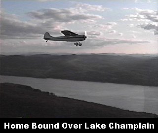 Home Bound Over Lake Champlain